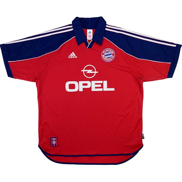 Camiseta Bayern Munich Replica Primera Ropa Retro 1999 2001 Rojo